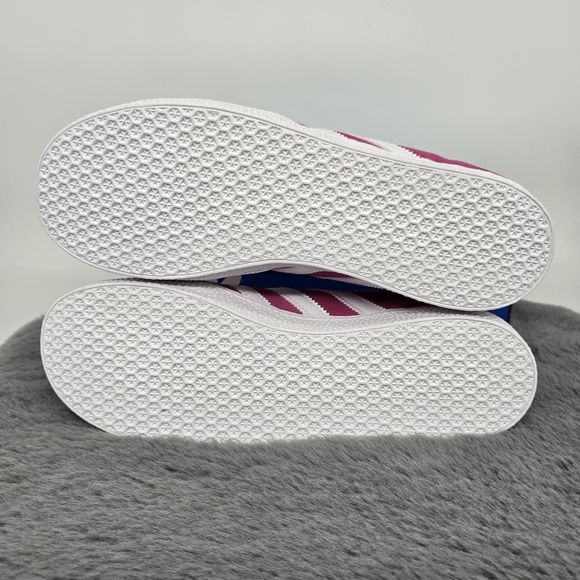 New adidas Gazelle Semi Lucid Fuchsia Cloud White Kids Shoes Size 6.5 - Picture 7 of 8